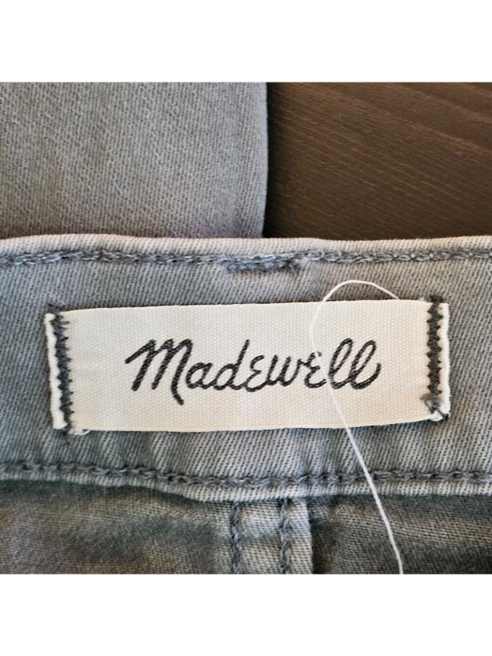 Madewell Skinny Skinny Jeans Womans 25 26x27 Gray Stretch Denim Bohemian - Picture 5 of 10